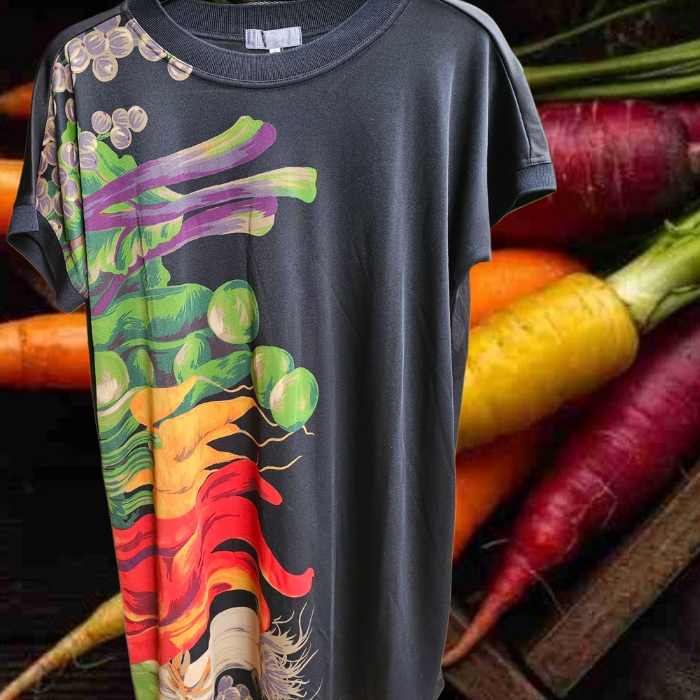 TOKUKO 1er VOL Designer Graphic Short Sleeve Top or Dress